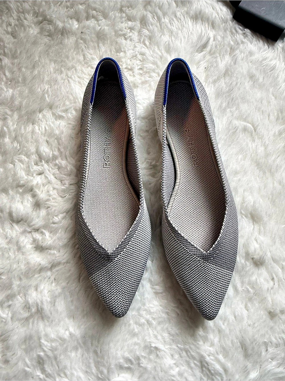 Rothy’s Gray Gull Pointed Flats